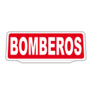 Clip Panel Plástico Visiera Parasol Para Coche Bomberos Retroreflective Rojo