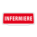 Clip Pannello in plastica per Visiera parasole Auto Infermiere Riflettente Rosso