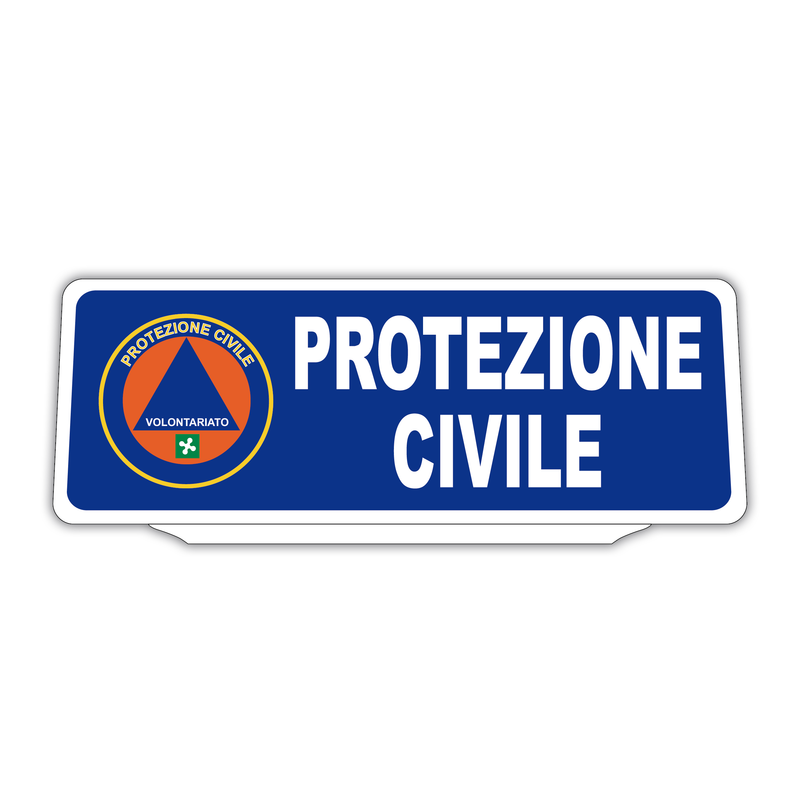 Clip Pannello in plastica per Visiera parasole Auto Protezione Civile Riflettente Blu