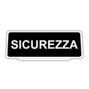 Clip Pannello in plastica per Visiera parasole Auto Sicurezza Riflettente Nero