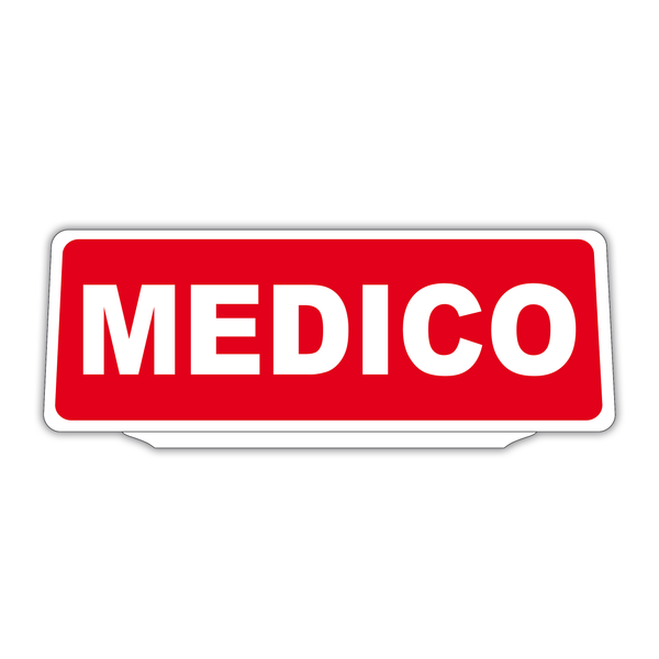 Clip Pannello in plastica per Visiera parasole Auto Medico Riflettente Rosso