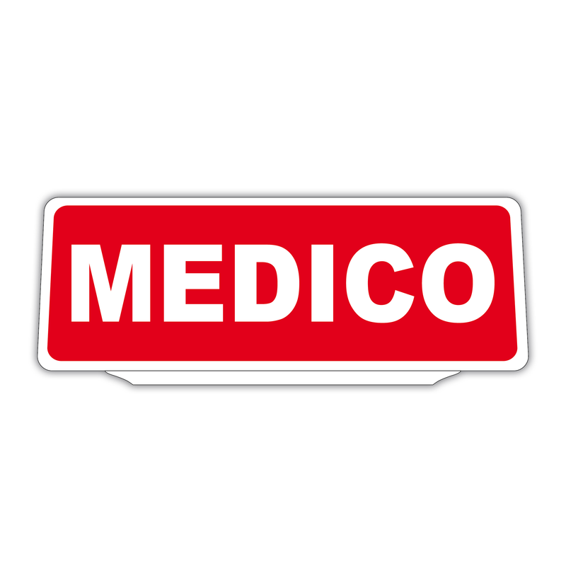 Clip Pannello in plastica per Visiera parasole Auto Medico Riflettente Rosso