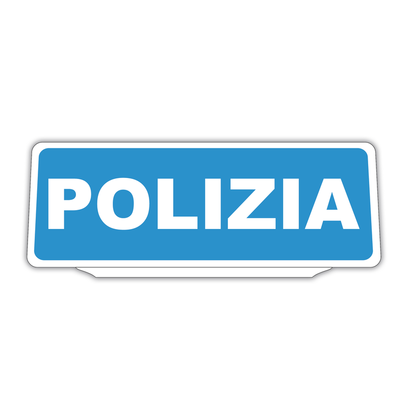 Clip Pannello in plastica per Visiera parasole Auto Polizia Riflettente Blu