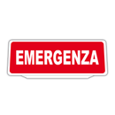 Clip Pannello in plastica per Visiera parasole Auto Emergenza Riflettente Bianco