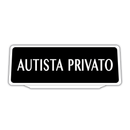 Clip Pannello in plastica per Visiera parasole Auto Autista Privato Riflettente Nero