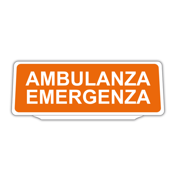 Clip Pannello in plastica per Visiera parasole Auto Ambulanza Emergenza Riflettente Arancione
