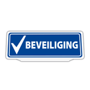 Clip Auto Zonneklep Bord Reflecterende met Beveiliging tekst