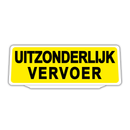Clip Auto Zonneklep Bord Reflecterende met Uitzonderlijk Vervoer tekst