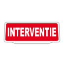 Clip Auto Zonneklep Bord Reflecterende met Interventie tekst