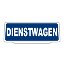 Clip Auto Zonneklep Bord Reflecterende met Dienstwagen tekst