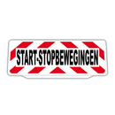 Clip Auto Zonneklep Bord Reflecterende met Start-stopbewegingen tekst