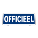 Clip Auto Zonneklep Bord Reflecterende met Officieel tekst