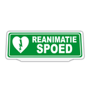 Clip Auto Zonneklep Bord Reflecterende met Reanimatie Spoed tekst