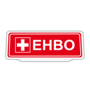 Clip Auto Zonneklep Bord Reflecterende met EHBO tekst