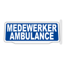 Clip Auto Zonneklep Bord Reflecterende met Medewerker ambulance tekst