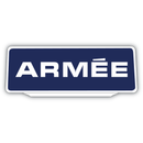 Clip Plaque Pare-Soleil Armée Rétro-Réfléchissant Bleu