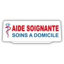 Clip Plaque Pare-Soleil Aide Soignante Soins à Domicile Rétro-Réfléchissant