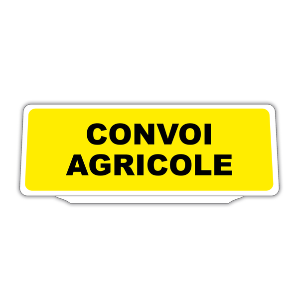 Clip Plaque Pare-Soleil Voiture Convoi Agricole Rétro-Réfléchissant