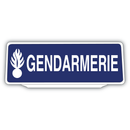 Clip Plaque Pare-Soleil Gendarmerie Logo Rétro-Réfléchissant