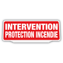 Clip Plaque Pare-Soleil Intervention Protection Incendie Rétro-Réfléchissant Rouge