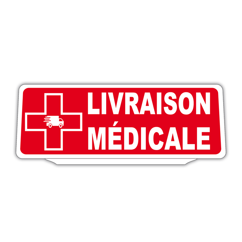 Clip Plaque Pare-Soleil Voiture Livraison Médicale Rétro-Réfléchissant