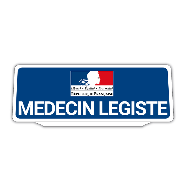 Clip Plaque Pare-Soleil Voiture Médecin Légiste Rétro-Réfléchissant