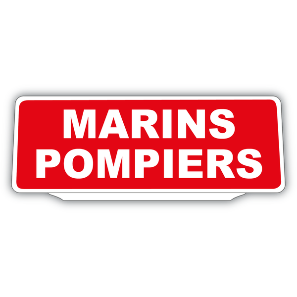 Clip Plaque Pare-Soleil Marins Pompiers Rétro-Réfléchissant