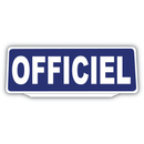 Clip Plaque Pare-Soleil Officiel Rétro-Réfléchissant Bleu