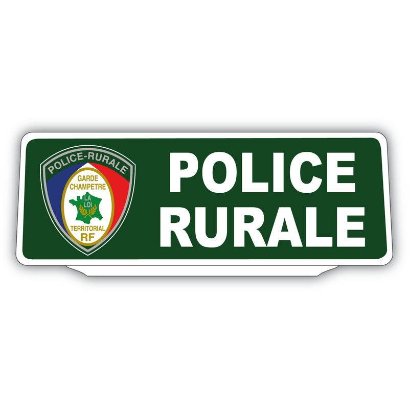 Clip Plaque Pare-Soleil Police Rurale Rétro-Réfléchissant