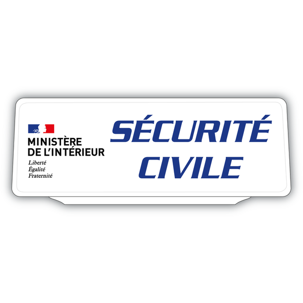 Clip Plaque Pare-Soleil Protection Civile Rétro-Réfléchissant