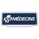 Clip Plaque Pare-Soleil SOS Médecins Rétro-Réfléchissant