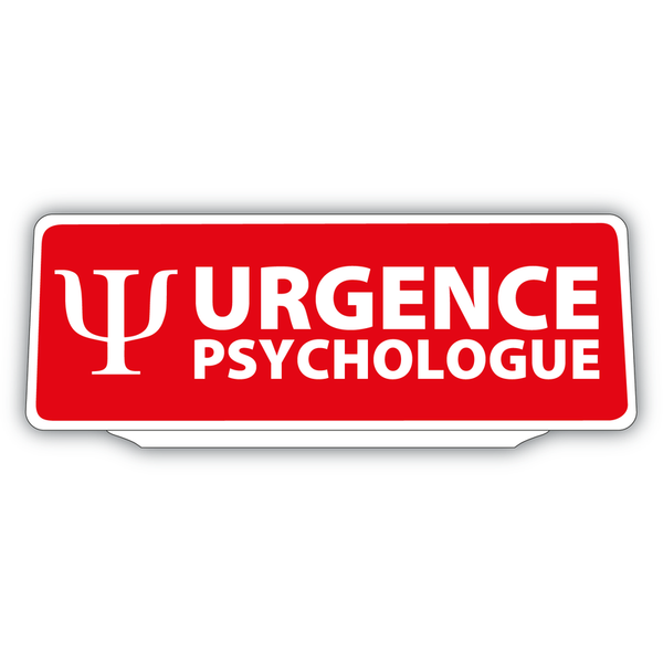 Clip Plaque Pare-Soleil Urgence Psychologue Rétro-Réfléchissant