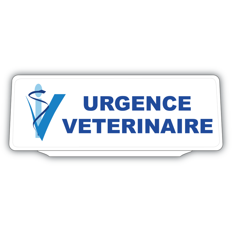 Clip Plaque Pare-Soleil Urgences Vétérinaires & Logo Rétro-Réfléchissant